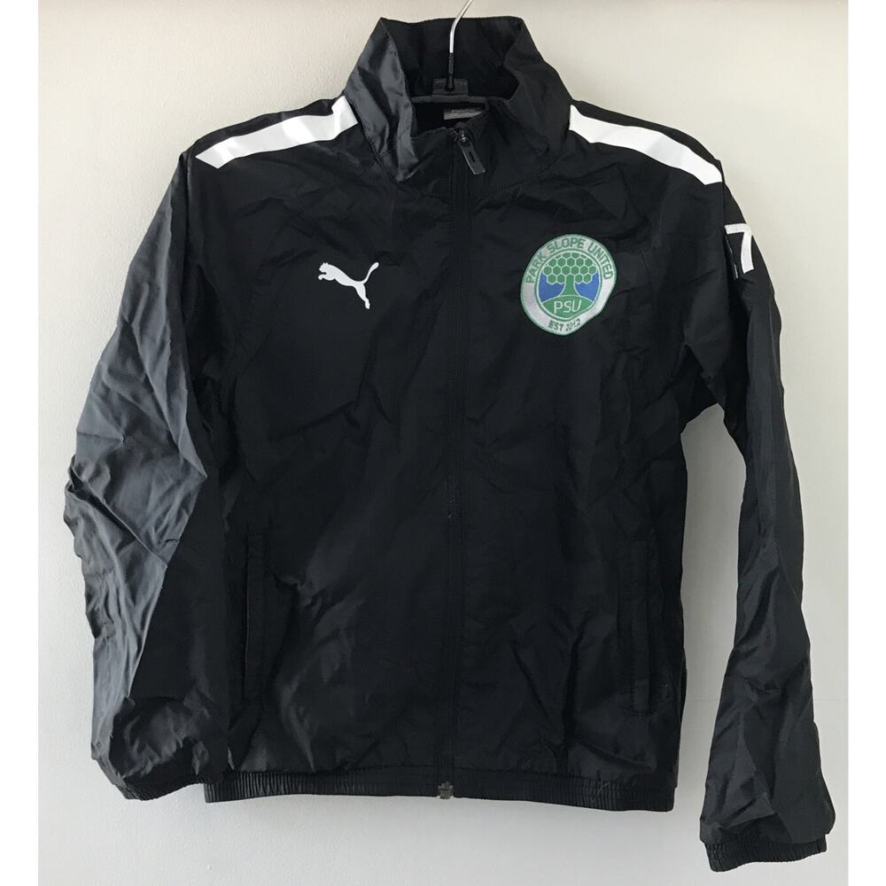 Puma Park Slope United PSU Brooklyn Youth Soccer Black Athletic Jacket S-M #17
